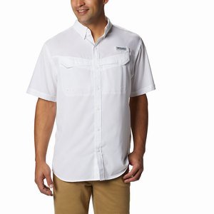 Columbia PFG Low Drag Offshore™ Shortärmad Skjorta Herr Vita (ESTGP8965)